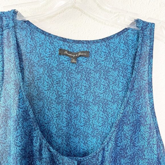 Broadway & Broome Blue Tie Waist Romper - Picture 8 of 8